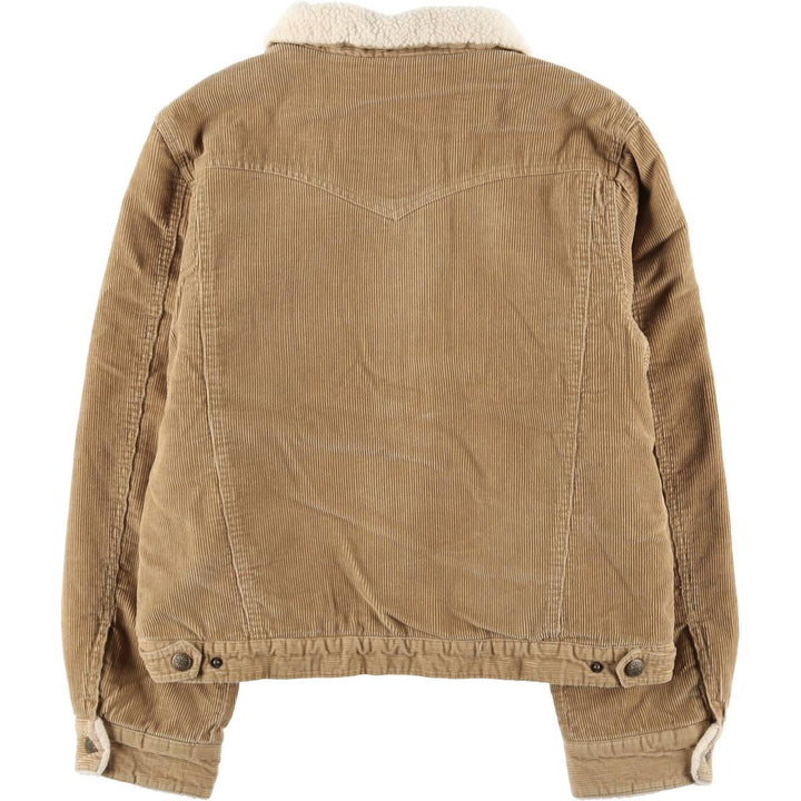 MARVIN RICHARDS Corduroy Boa Jacket, Women's, Size L cotton beige type brown Vintage Second Hand