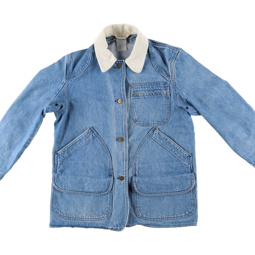 Vintage 1980'S LL Bean hunting jacket, women's size L unclear blue type Vintage Second Hand
