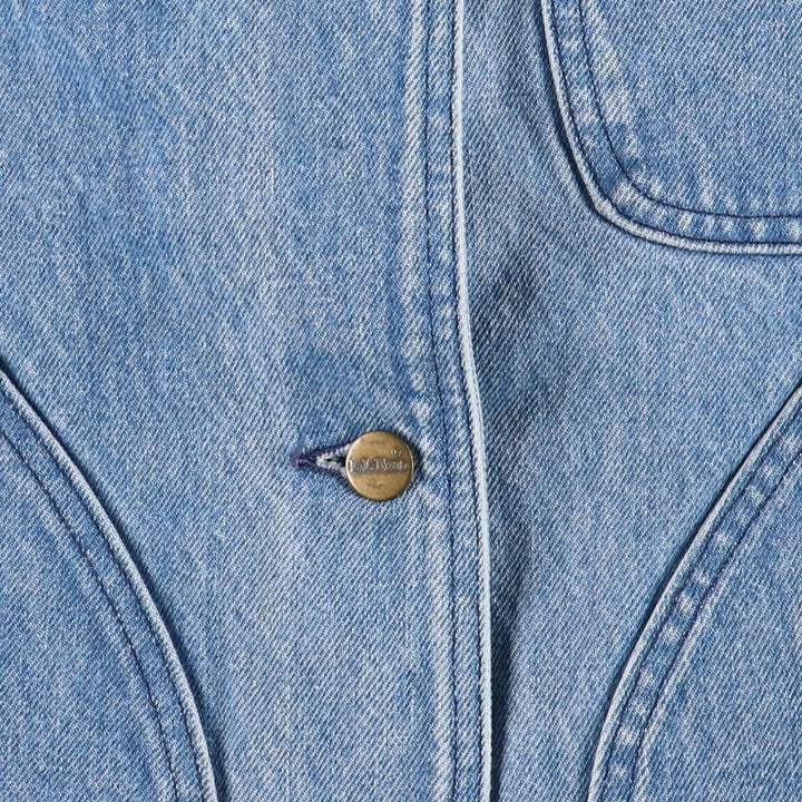 Vintage 1980'S LL Bean hunting jacket, women's size L unclear blue type Vintage Second Hand