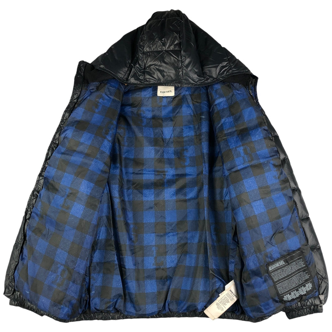 Diesel Down Parka, Women's Size M Nylon black type Vintage Second Hand