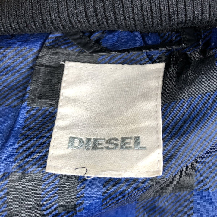 Diesel Down Parka, Women's Size M Nylon black type Vintage Second Hand