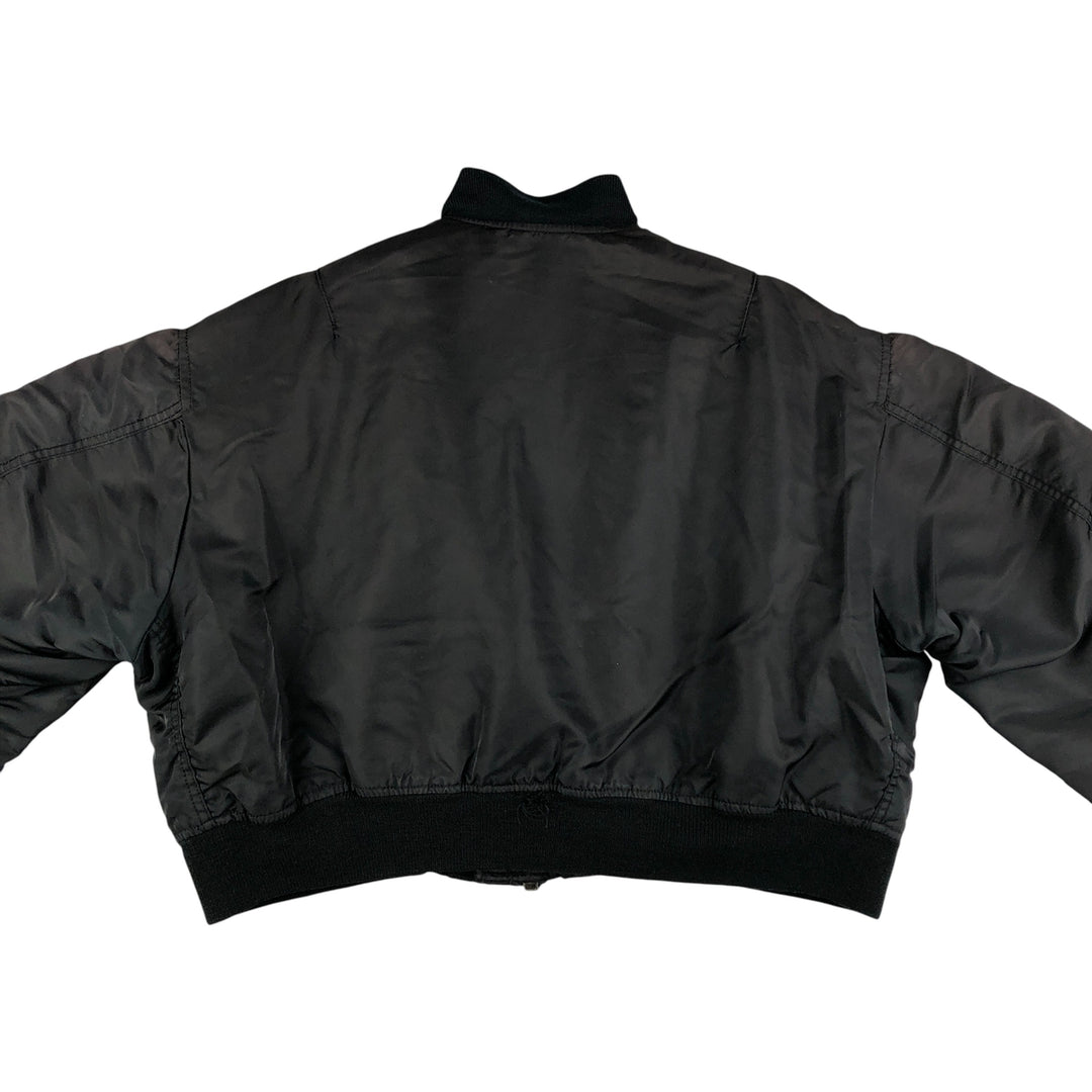 AVIREX B-15 Type Military Flight Jacket, Women's, Size M Nylon black type Vintage Second Hand