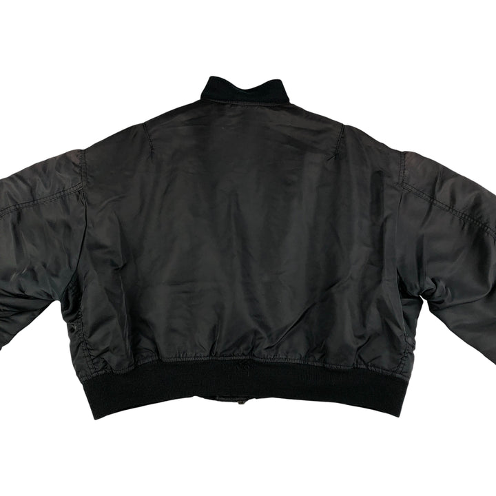 AVIREX B-15 Type Military Flight Jacket, Women's, Size M Nylon black type Vintage Second Hand