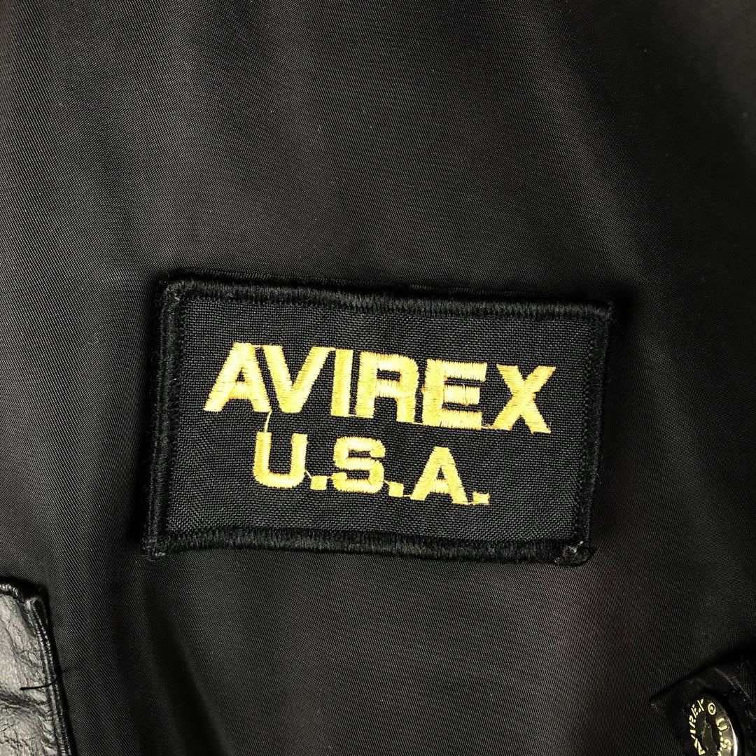 AVIREX B-15 Type Military Flight Jacket, Women's, Size M Nylon black type Vintage Second Hand