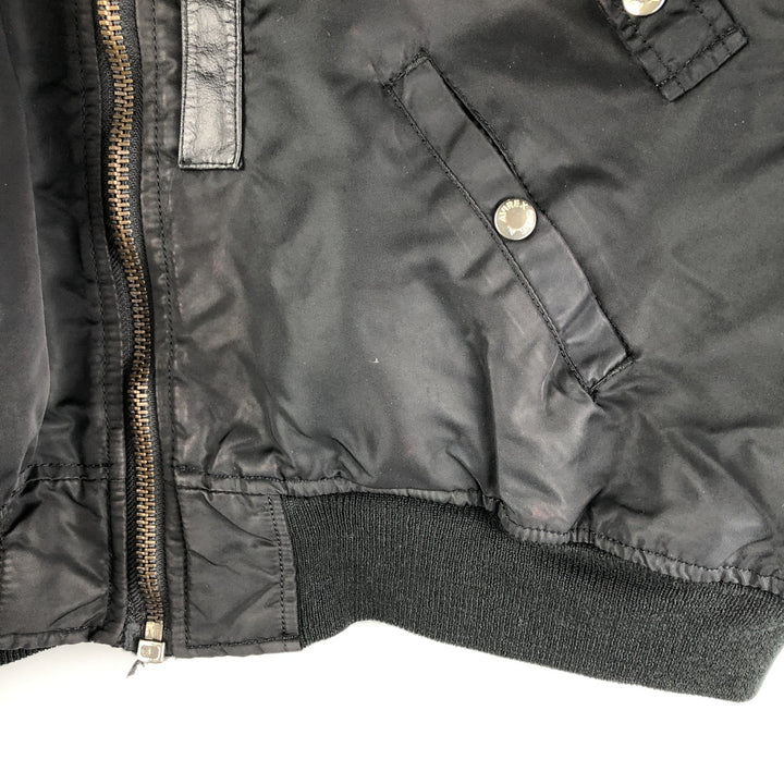 AVIREX B-15 Type Military Flight Jacket, Women's, Size M Nylon black type Vintage Second Hand