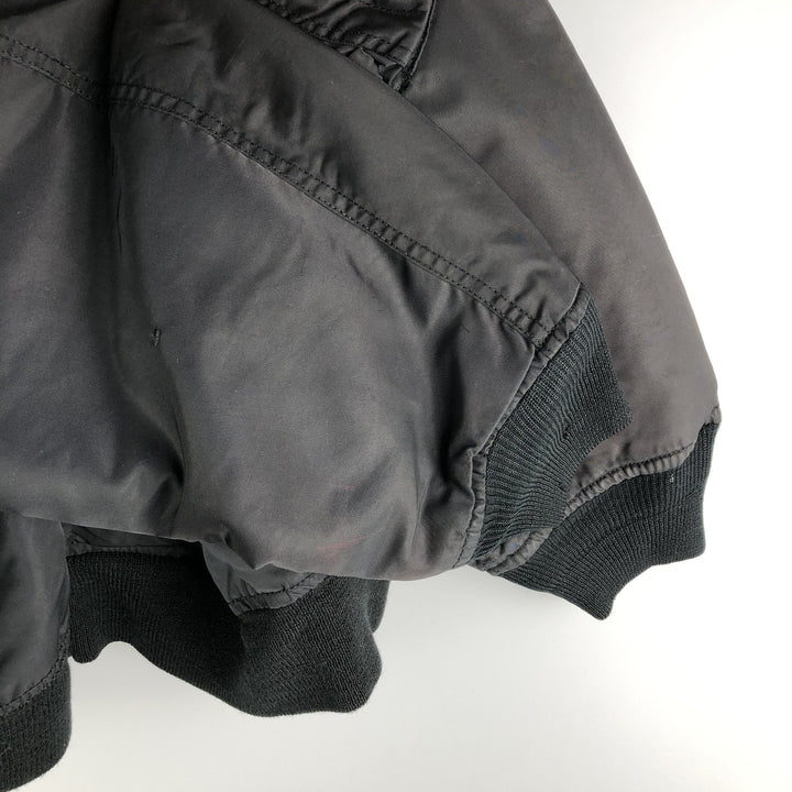 AVIREX B-15 Type Military Flight Jacket, Women's, Size M Nylon black type Vintage Second Hand