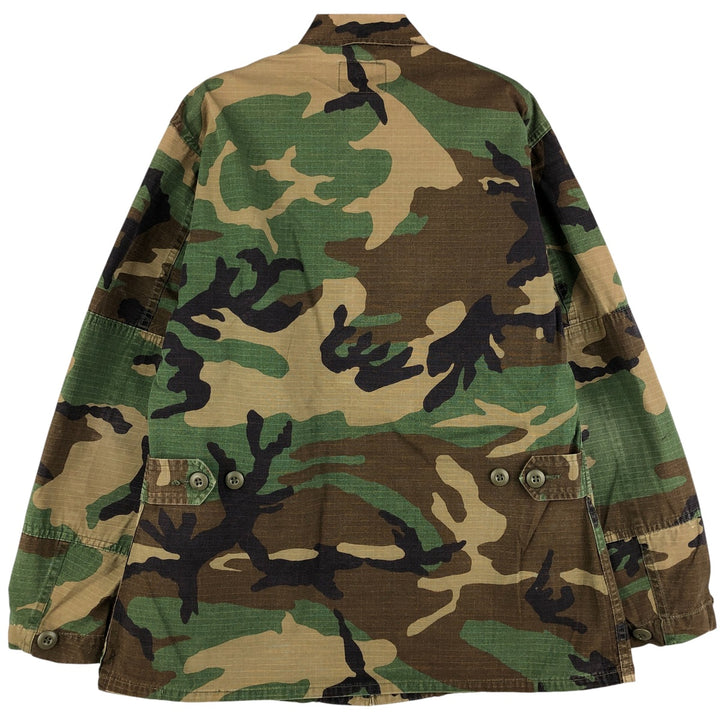 US Military USAF Camouflage Pattern Woodland Camo Ripstop Military Jacket, Women's, Size Medium unclear Khaki type Vintage Second Hand