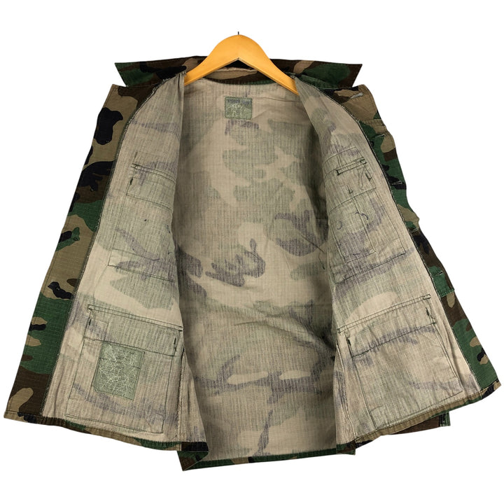 US Military USAF Camouflage Pattern Woodland Camo Ripstop Military Jacket, Women's, Size Medium unclear Khaki type Vintage Second Hand