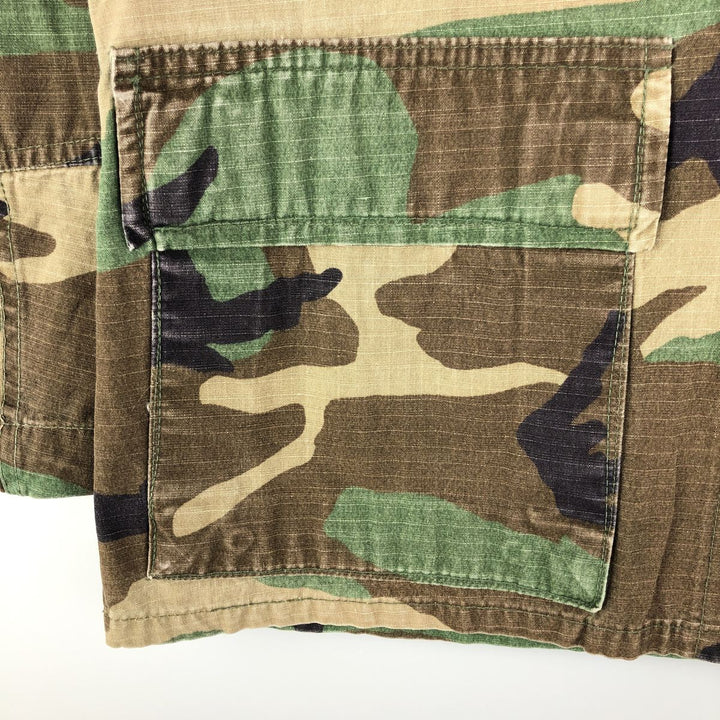 US Military USAF Camouflage Pattern Woodland Camo Ripstop Military Jacket, Women's, Size Medium unclear Khaki type Vintage Second Hand