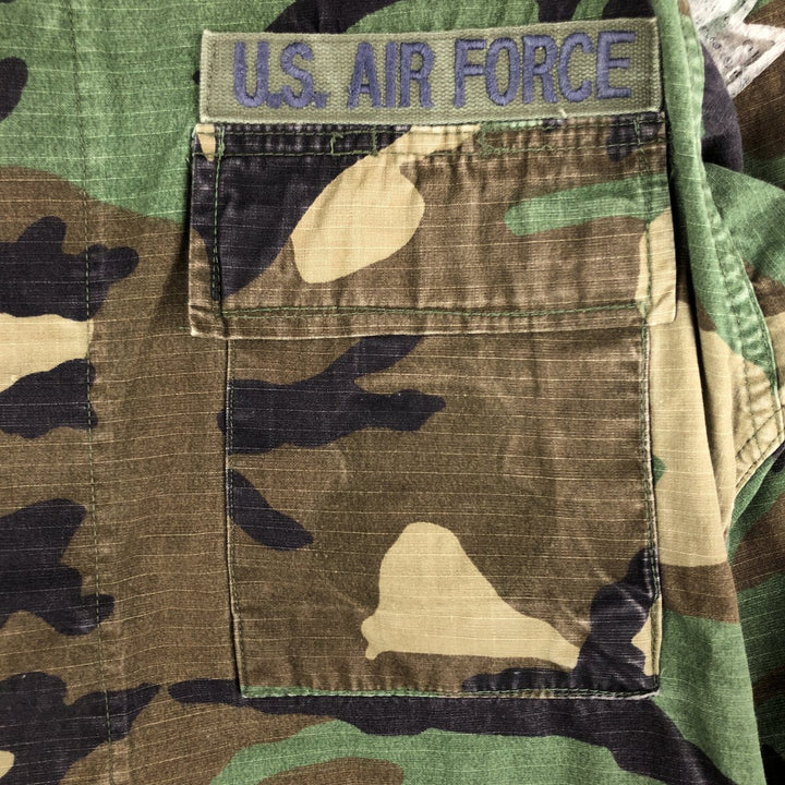 US Military USAF Camouflage Pattern Woodland Camo Ripstop Military Jacket, Women's, Size Medium unclear Khaki type Vintage Second Hand
