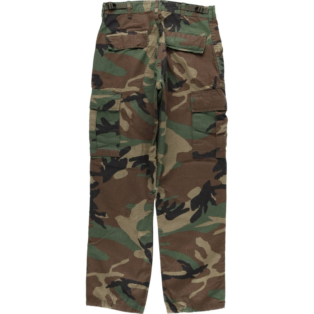 Civilian ROTHCO Camouflage Pattern Ripstop Military Cargo Pants, Small-Short Length, Women's Size L (W27) cotton Khaki type Vintage Second Hand
