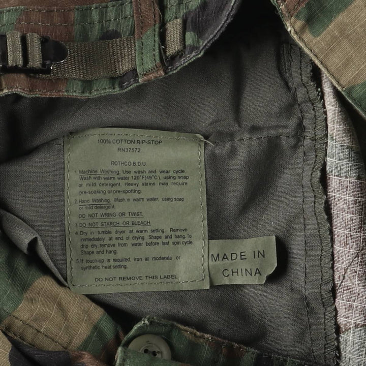 Civilian ROTHCO Camouflage Pattern Ripstop Military Cargo Pants, Small-Short Length, Women's Size L (W27) cotton Khaki type Vintage Second Hand