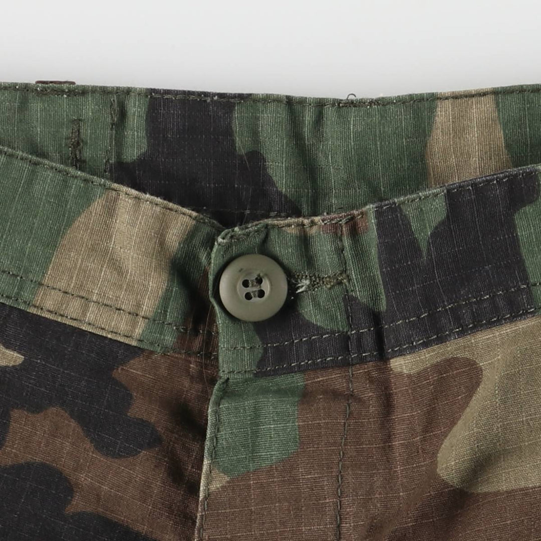 Civilian ROTHCO Camouflage Pattern Ripstop Military Cargo Pants, Small-Short Length, Women's Size L (W27) cotton Khaki type Vintage Second Hand