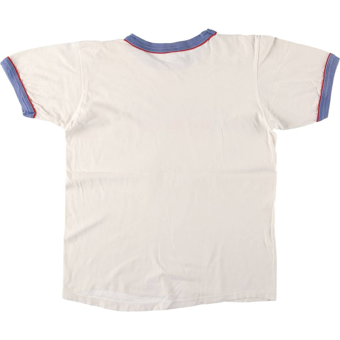 Vintage 1980'S Disney Ringer T-shirt, Made in USA, Men's Size Small cotton white type Vintage Second Hand