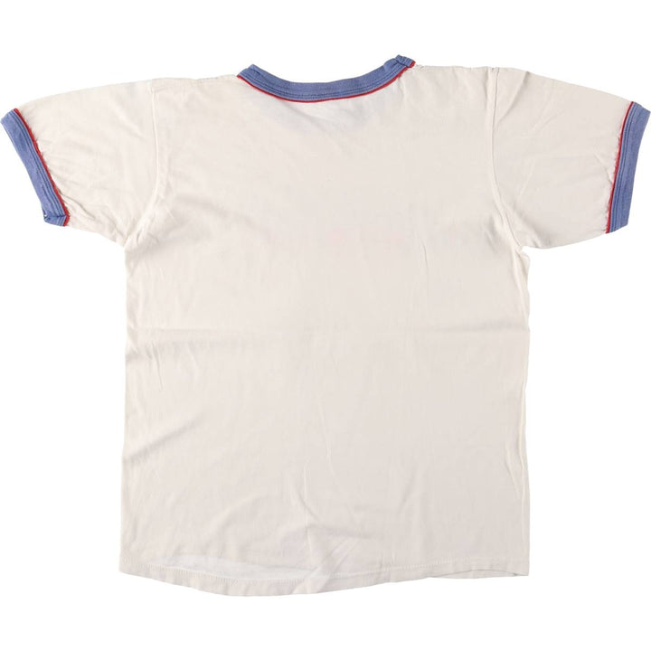 Vintage 1980'S Disney Ringer T-shirt, Made in USA, Men's Size Small cotton white type Vintage Second Hand