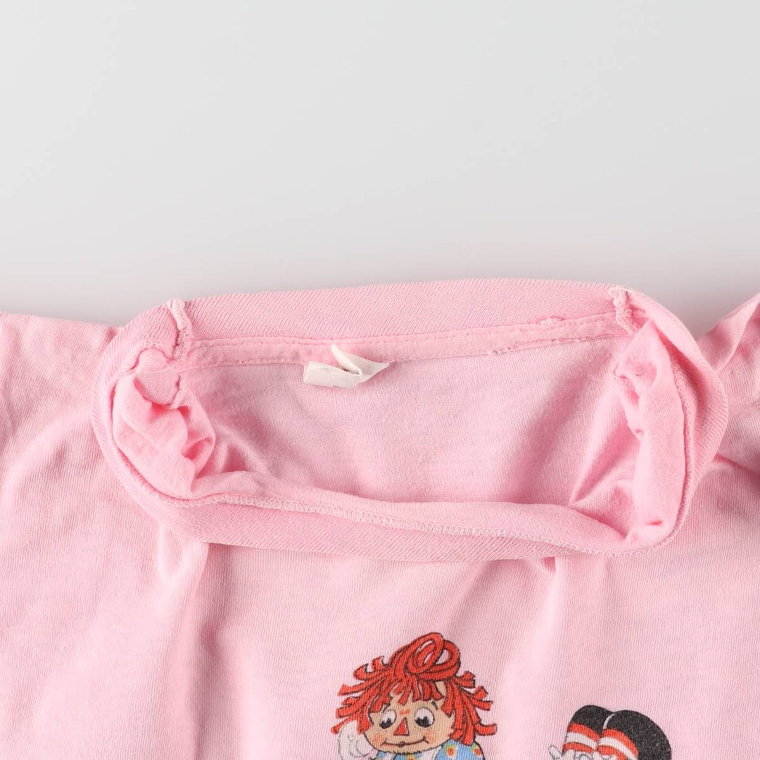 VARSITY HOUSE INC RAGGEDY ANN Raggedy Ann Print T-Shirt, Women's, Size L, Vintage cotton pink type Vintage Second Hand