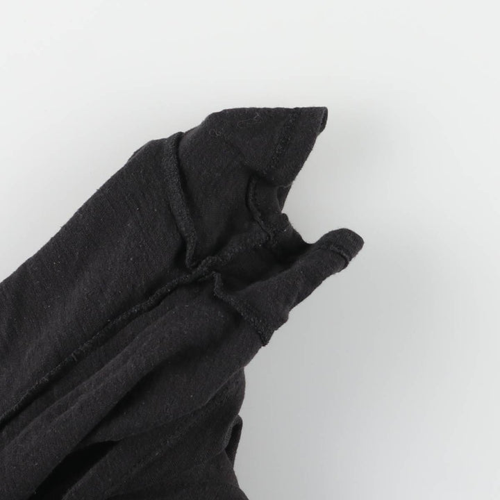 THE ROLLING STONES band T-shirt, women's size L cotton black type Vintage Second Hand