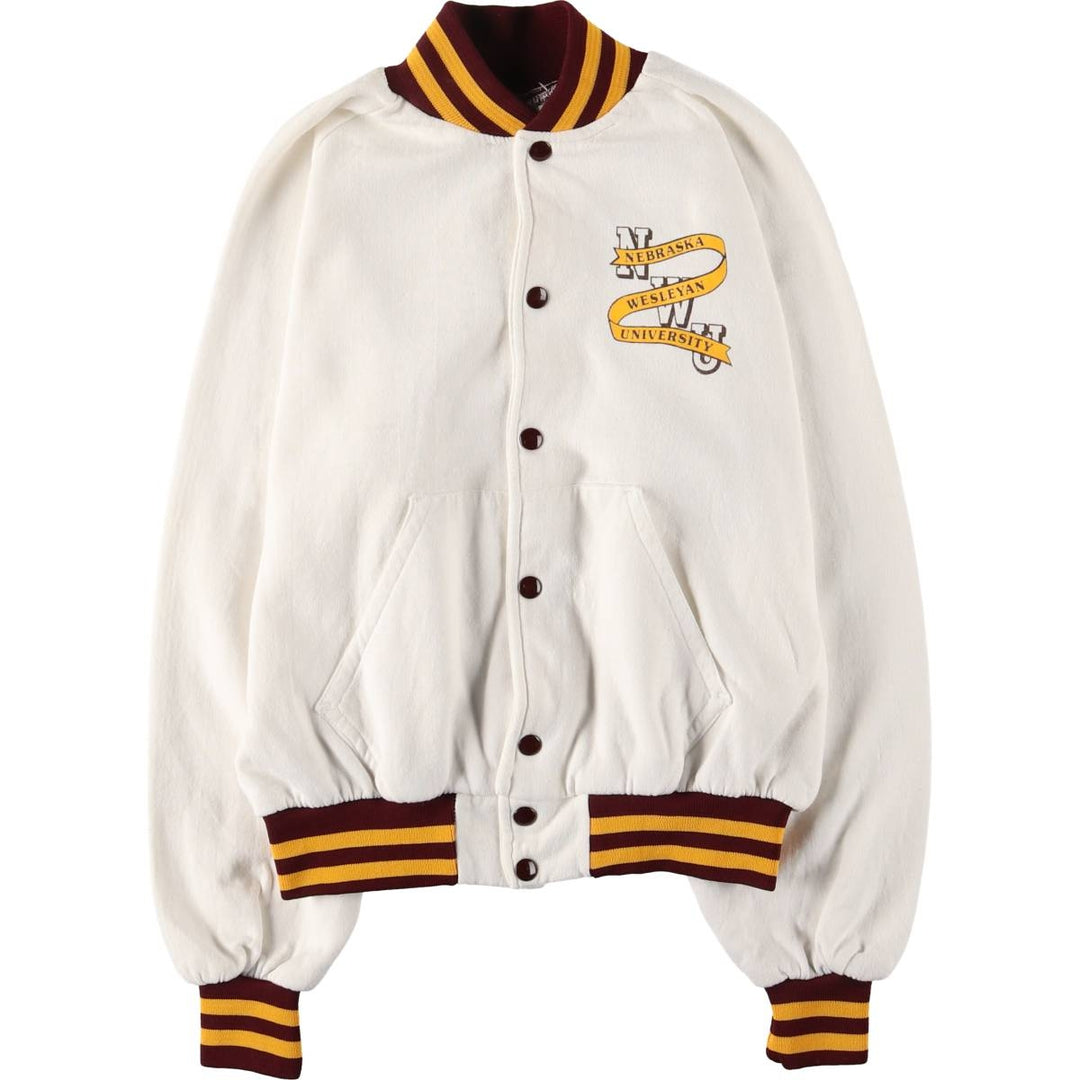 Vintage 70s-80'S Artex College Sweatshirt, Made in USA, Men's Size Small cotton white type Vintage Second Hand