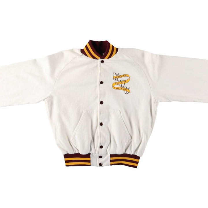 Vintage 70s-80'S Artex College Sweatshirt, Made in USA, Men's Size Small cotton white type Vintage Second Hand