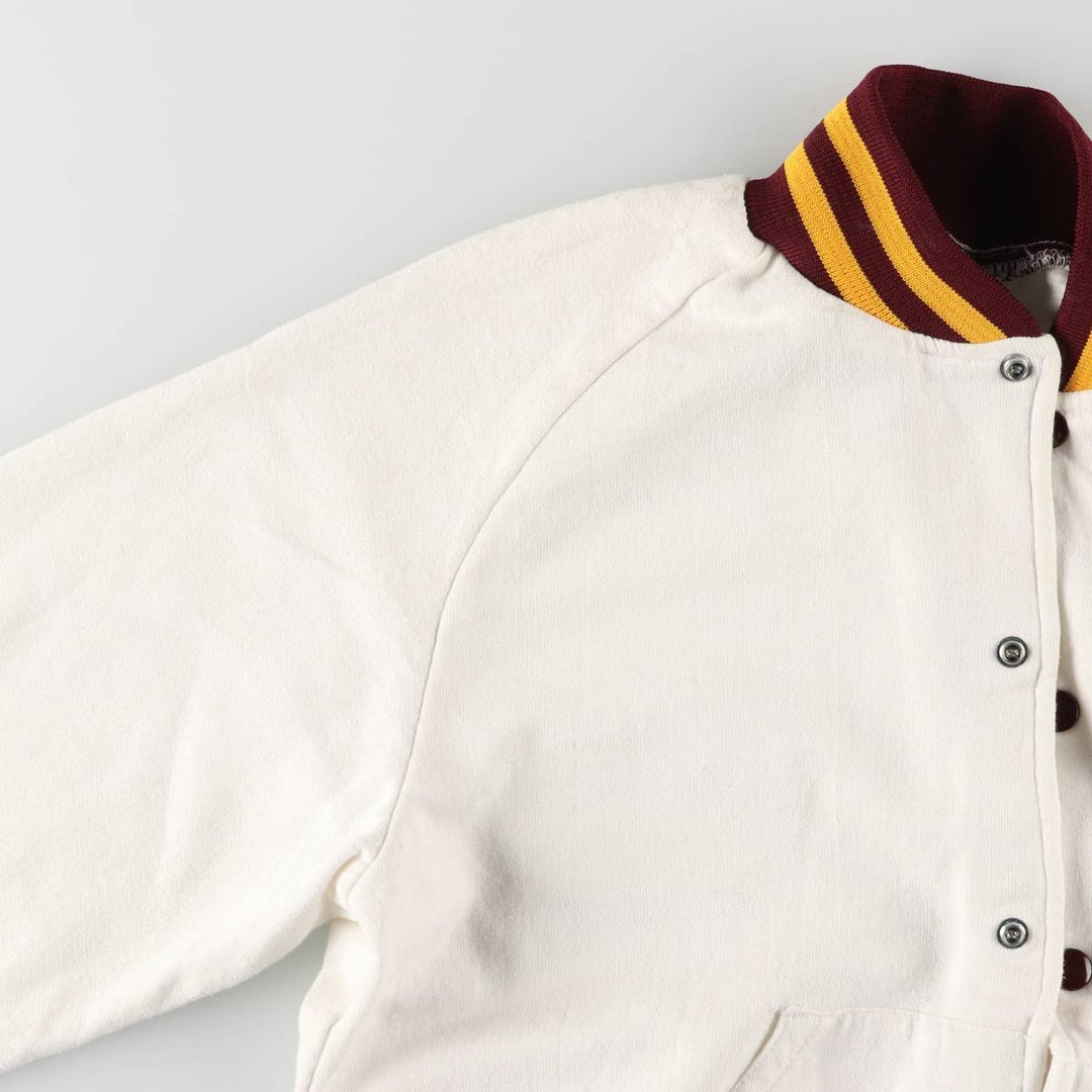 Vintage 70s-80'S Artex College Sweatshirt, Made in USA, Men's Size Small cotton white type Vintage Second Hand