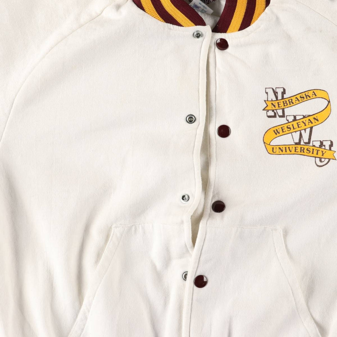 Vintage 70s-80'S Artex College Sweatshirt, Made in USA, Men's Size Small cotton white type Vintage Second Hand