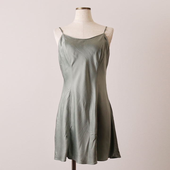 Victoria's Secret Lingerie Camisole Dress Mini Dress Women's Size L silk gray type Vintage Second Hand
