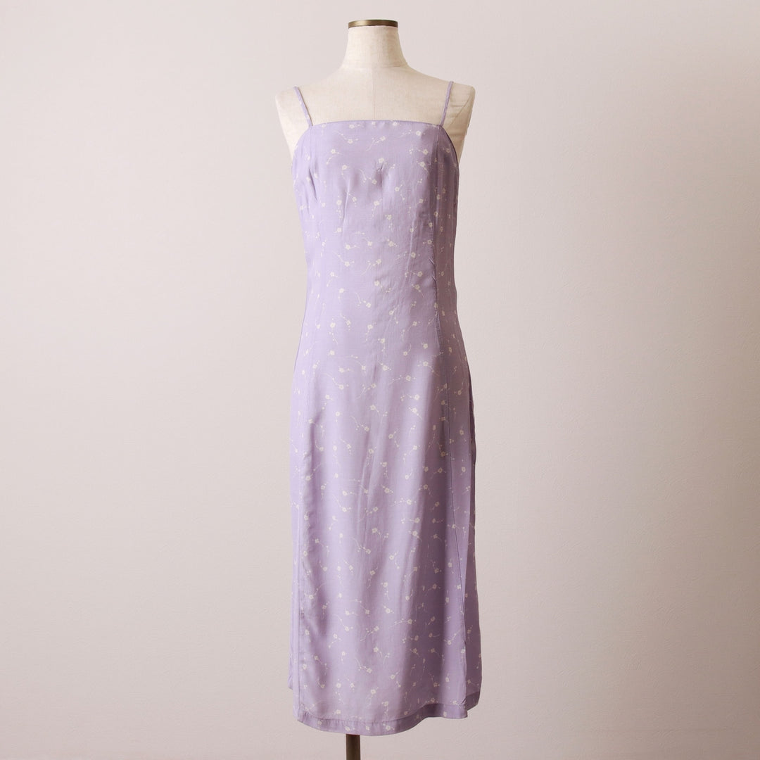 American Eagle Outfitters floral print half-length camisole dress, women's size XS Rayon purple type Vintage Second Hand