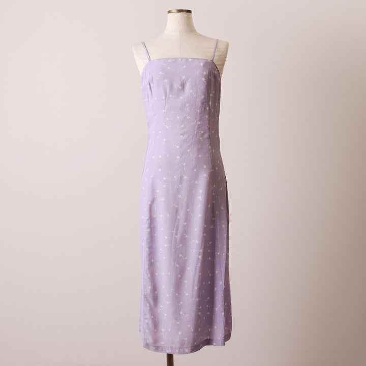 American Eagle Outfitters floral print half-length camisole dress, women's size XS Rayon purple type Vintage Second Hand