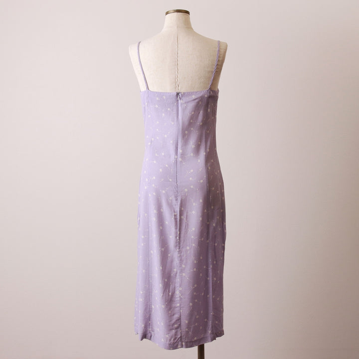 American Eagle Outfitters floral print half-length camisole dress, women's size XS Rayon purple type Vintage Second Hand