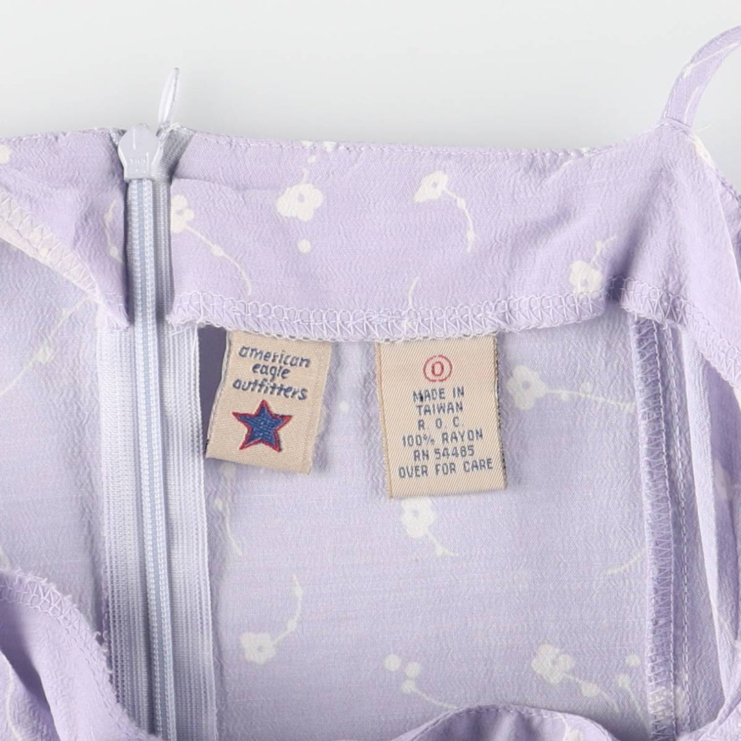 American Eagle Outfitters floral print half-length camisole dress, women's size XS Rayon purple type Vintage Second Hand