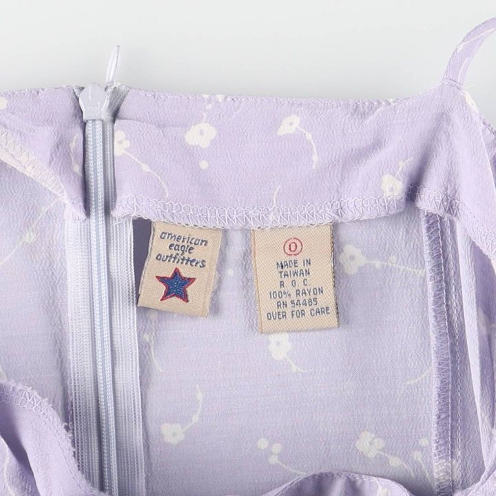 American Eagle Outfitters floral print half-length camisole dress, women's size XS Rayon purple type Vintage Second Hand