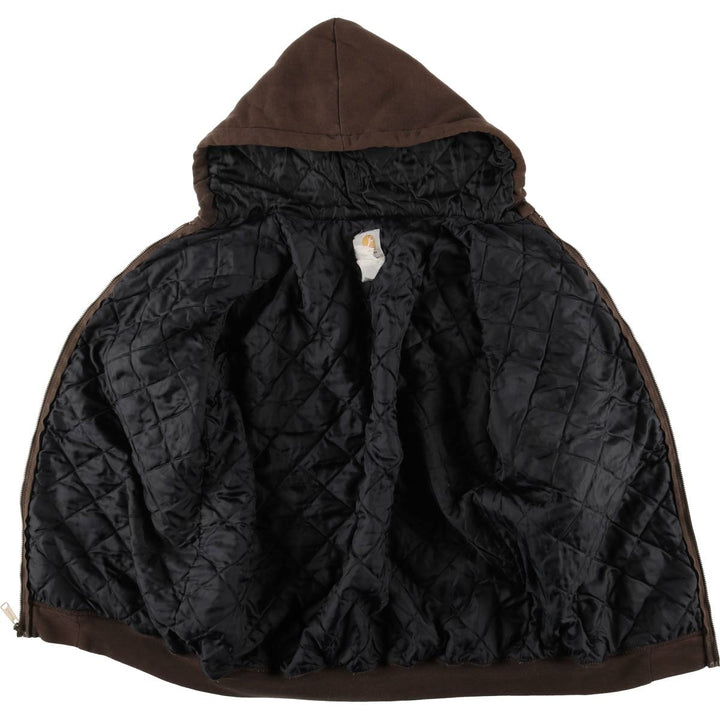 Carhartt Men's XL Full-Zip Hoodie with Padding unclear brown type Vintage Second Hand