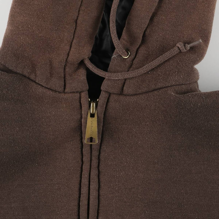 Carhartt Men's XL Full-Zip Hoodie with Padding unclear brown type Vintage Second Hand