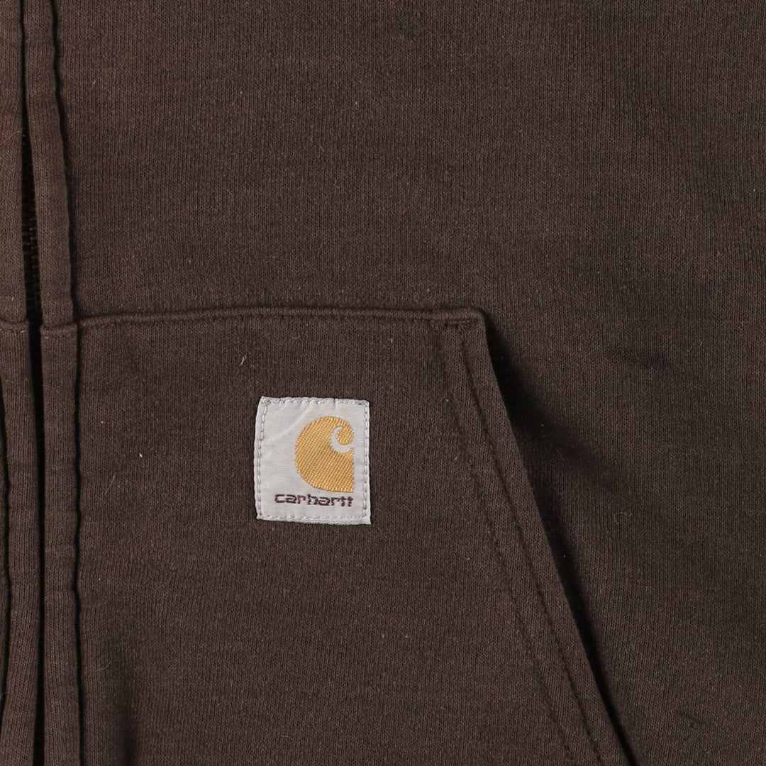 Carhartt Men's XL Full-Zip Hoodie with Padding unclear brown type Vintage Second Hand