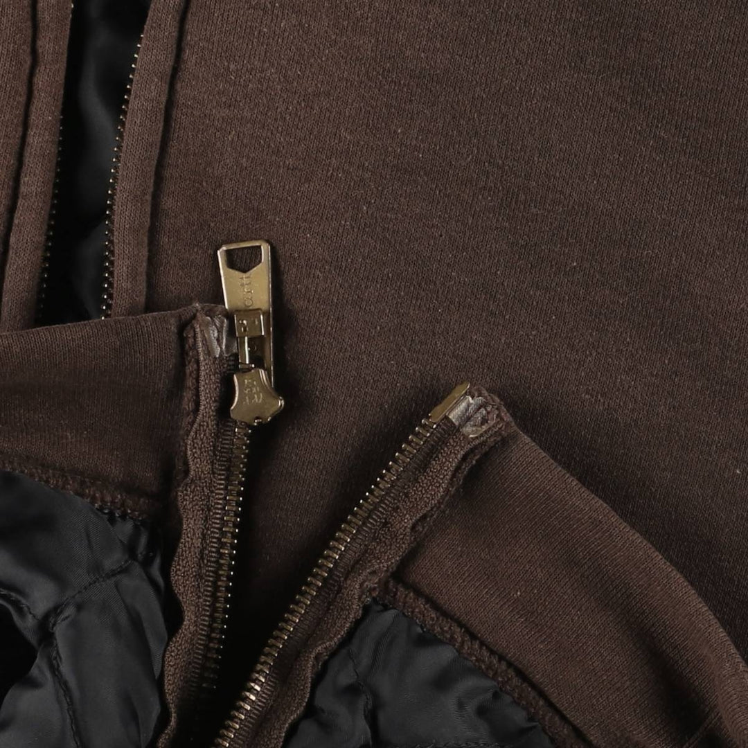 Carhartt Men's XL Full-Zip Hoodie with Padding unclear brown type Vintage Second Hand