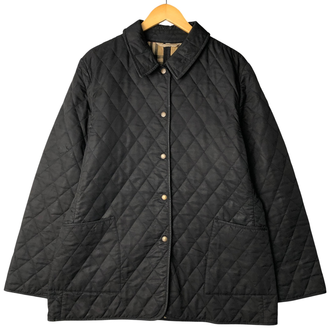 Burberry's BURBERRY LONDON quilted puffer jacket, women's size XL polyester black type Vintage Second Hand
