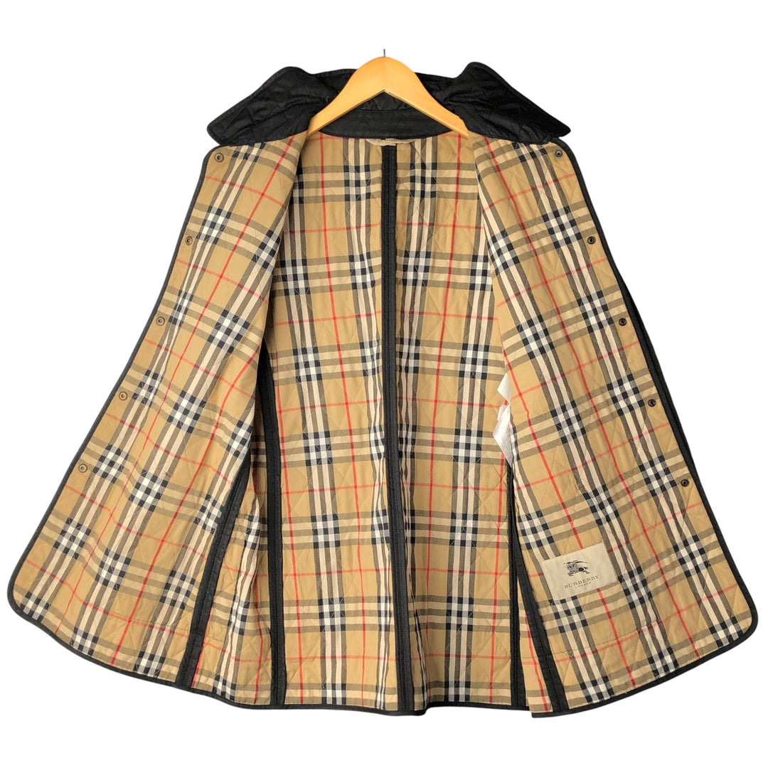 Burberry's BURBERRY LONDON quilted puffer jacket, women's size XL polyester black type Vintage Second Hand