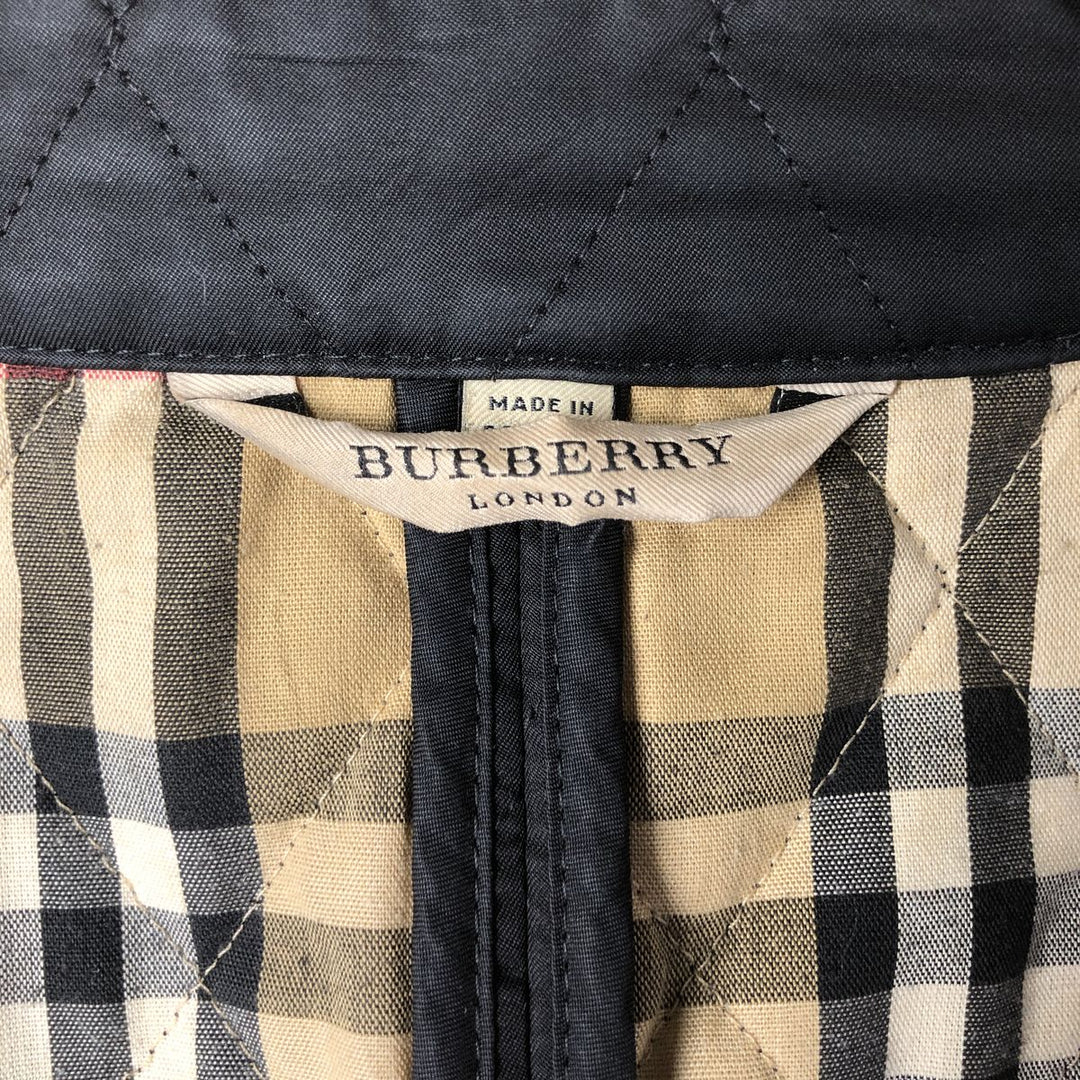 Burberry's BURBERRY LONDON quilted puffer jacket, women's size XL polyester black type Vintage Second Hand