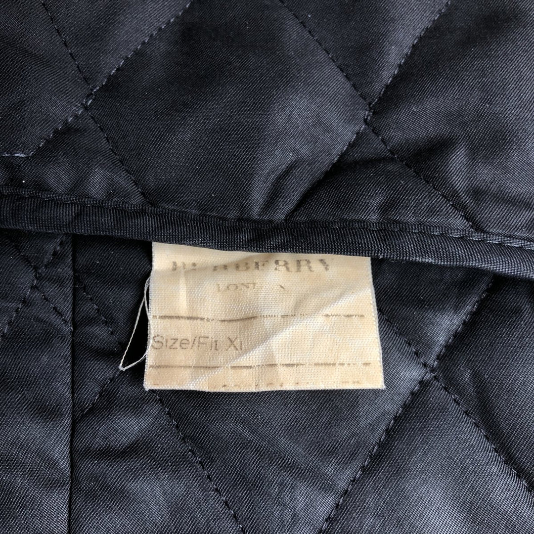 Burberry's BURBERRY LONDON quilted puffer jacket, women's size XL polyester black type Vintage Second Hand