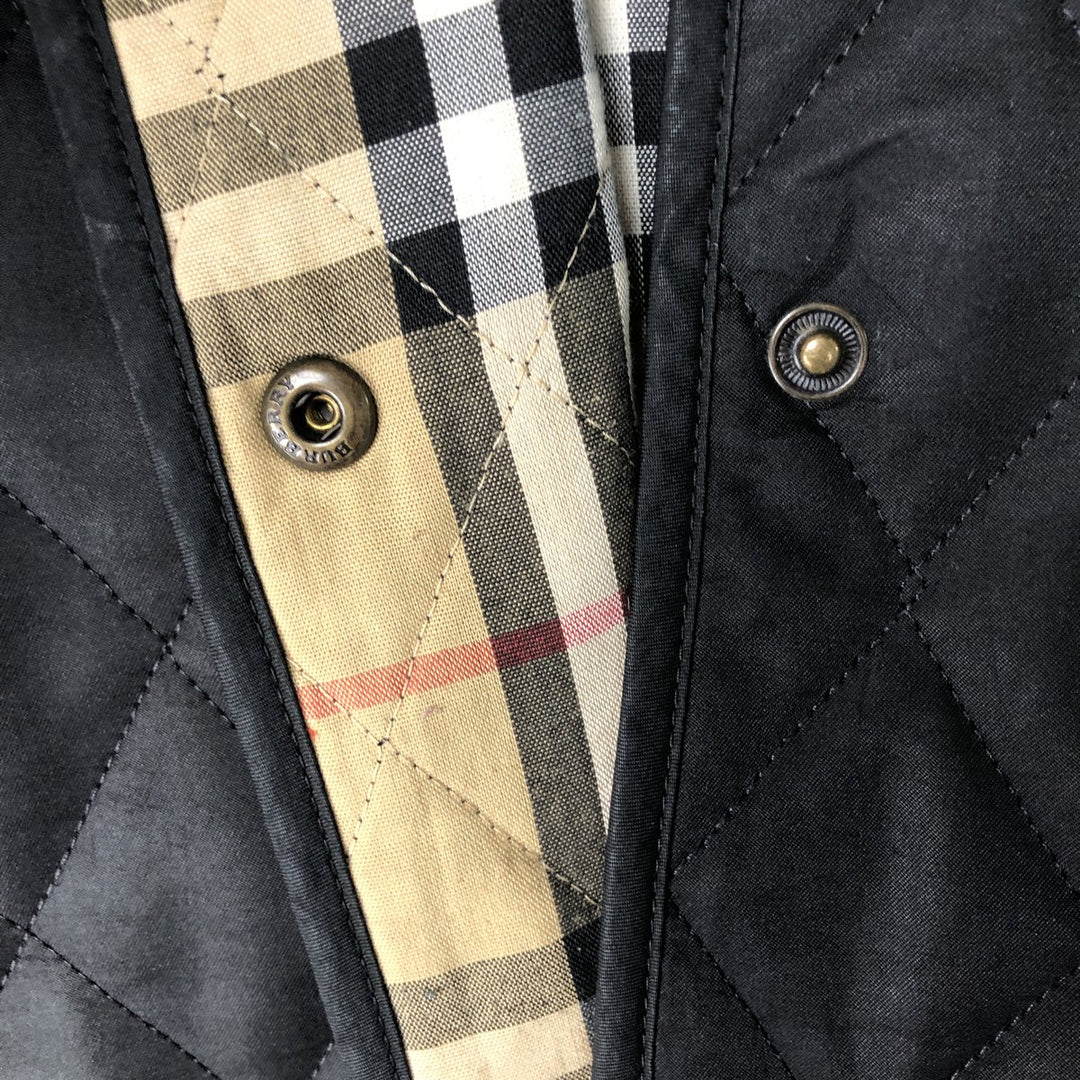 Burberry's BURBERRY LONDON quilted puffer jacket, women's size XL polyester black type Vintage Second Hand