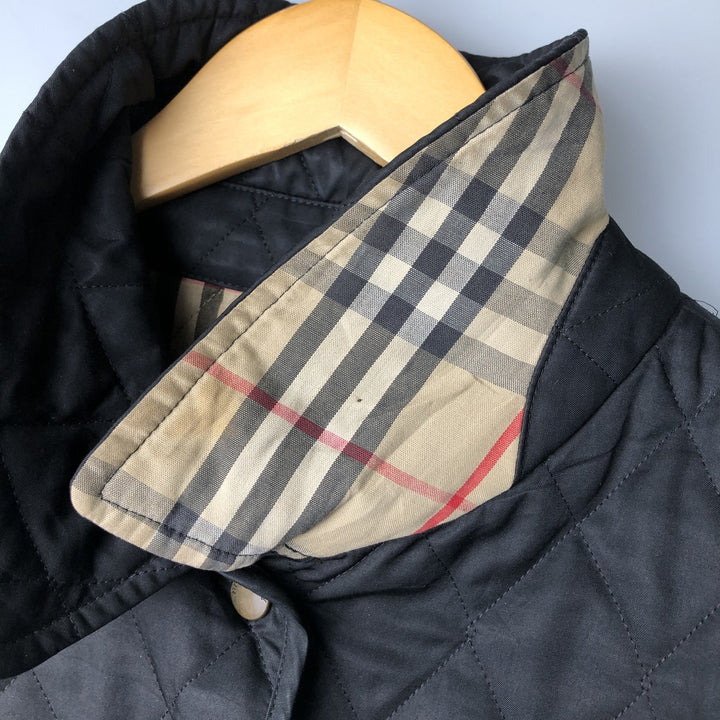 Burberry's BURBERRY LONDON quilted puffer jacket, women's size XL polyester black type Vintage Second Hand
