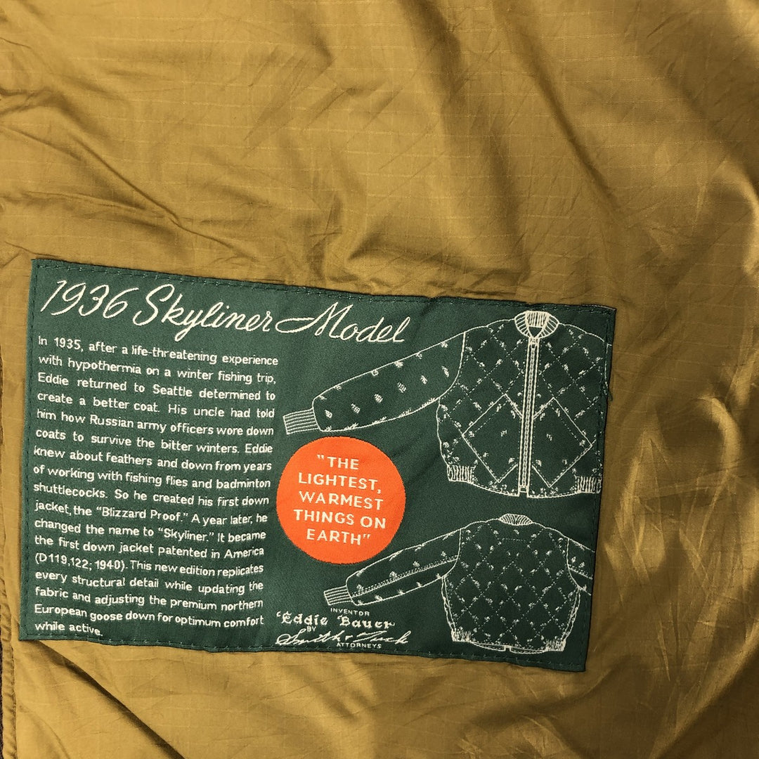 Eddie Bauer Replica Sunrise Tag 550 Fill Power Goose Down Parka, Women's XXL polyester brown type Vintage Second Hand