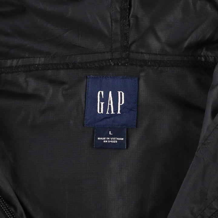 2000'S GAP Anorak Parka Men's Size L Nylon black type Vintage Second Hand