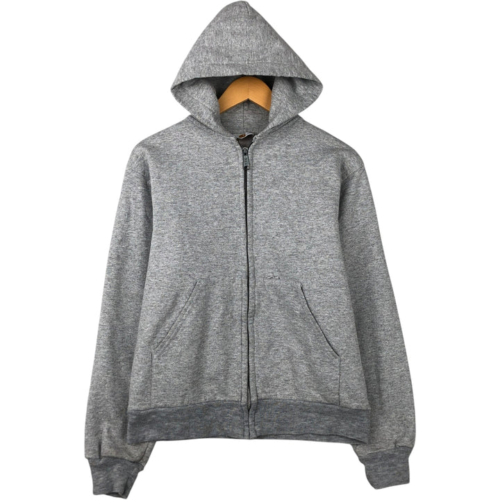 Vintage 1980'S Carhartt full-zip sweatshirt hoodie, made in the USA, size M. cotton gray type Vintage Second Hand