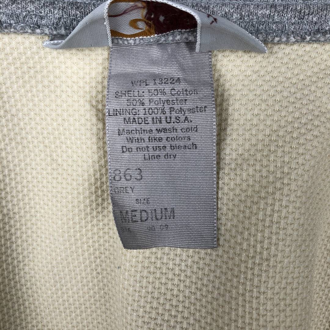 Vintage 1980'S Carhartt full-zip sweatshirt hoodie, made in the USA, size M. cotton gray type Vintage Second Hand
