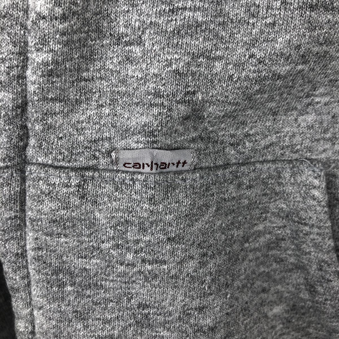 Vintage 1980'S Carhartt full-zip sweatshirt hoodie, made in the USA, size M. cotton gray type Vintage Second Hand