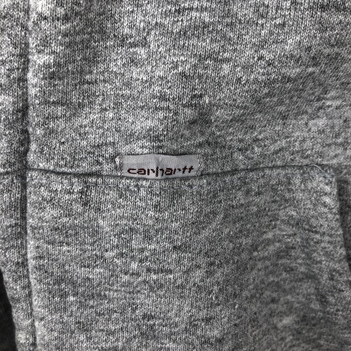 Vintage 1980'S Carhartt full-zip sweatshirt hoodie, made in the USA, size M. cotton gray type Vintage Second Hand