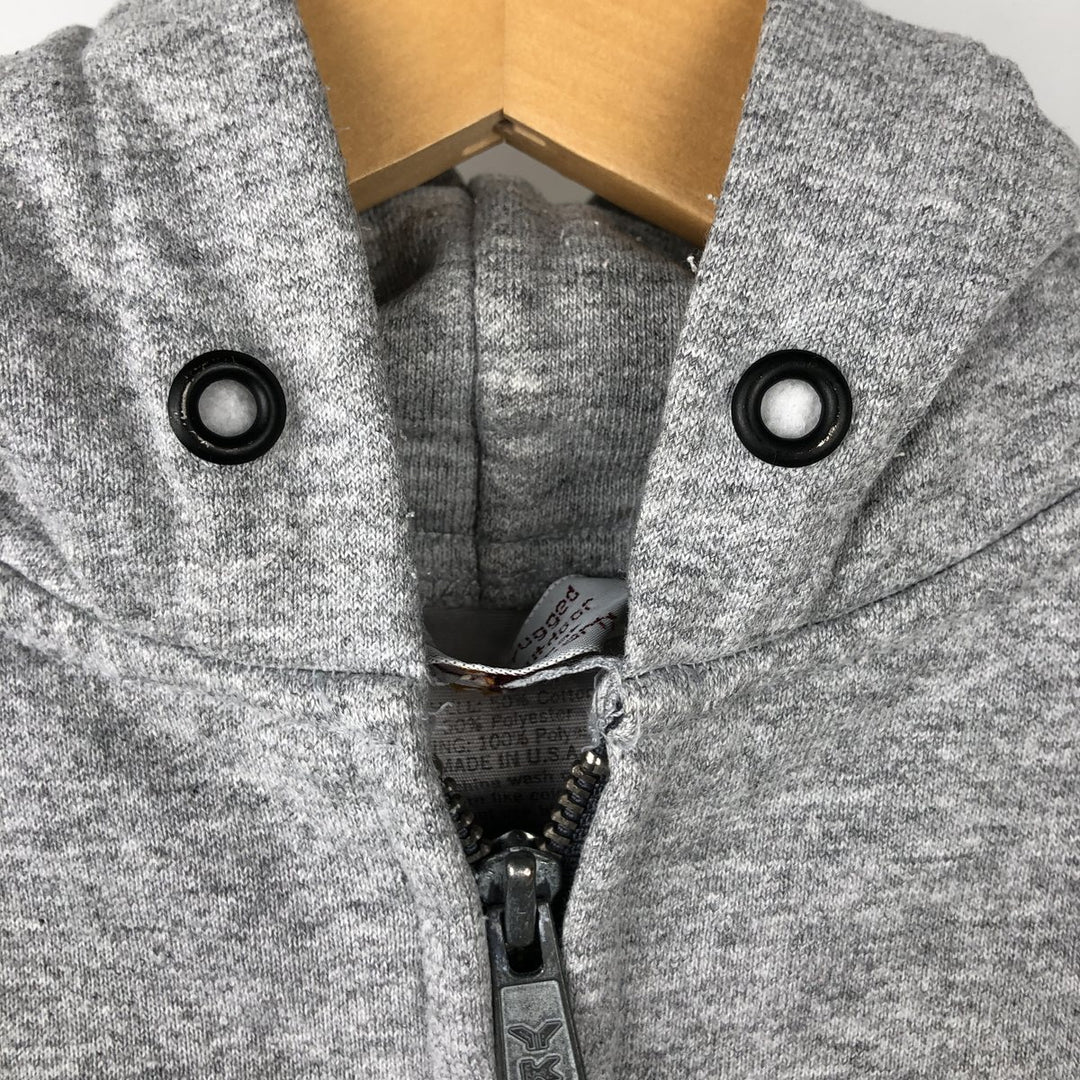 Vintage 1980'S Carhartt full-zip sweatshirt hoodie, made in the USA, size M. cotton gray type Vintage Second Hand