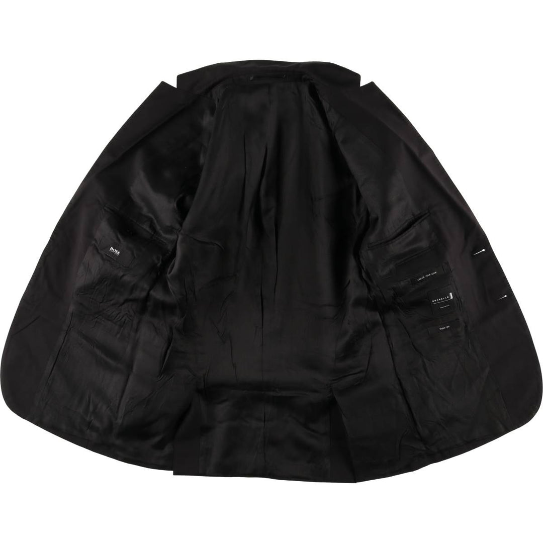 Hugo Boss GUABELLO Super120 wool tailored jacket, men's size S wool black type Vintage Second Hand