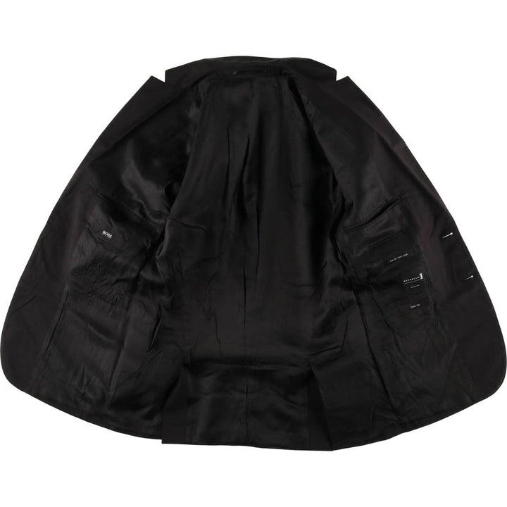 Hugo Boss GUABELLO Super120 wool tailored jacket, men's size S wool black type Vintage Second Hand